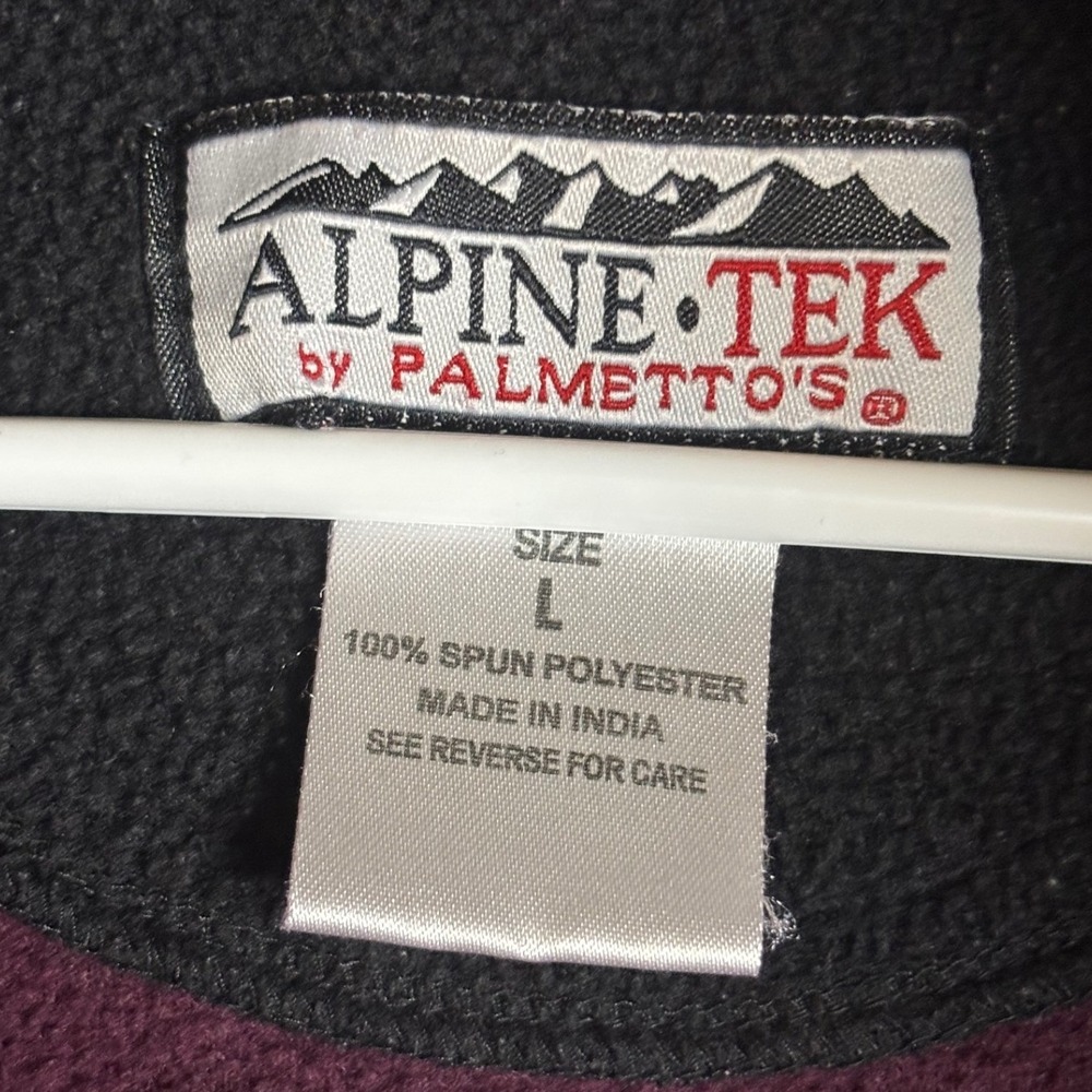 Alpine Tek Purple Fleece Jacket Women Large - Picture 7 of 7